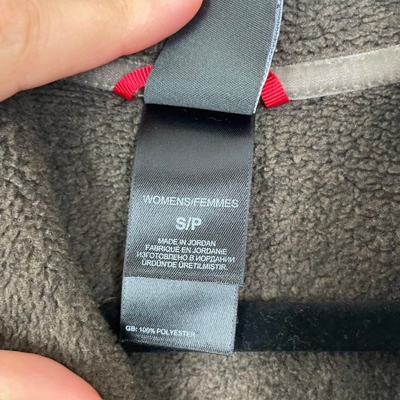 The North Face Woman's Sz S Brown‎ Pullover Fleece Sweatshirt Toggle Closure - Picture 4 of 9